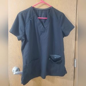 Beyond Scrubs Happiness collection sunny, SIZE M, polyester mix, black